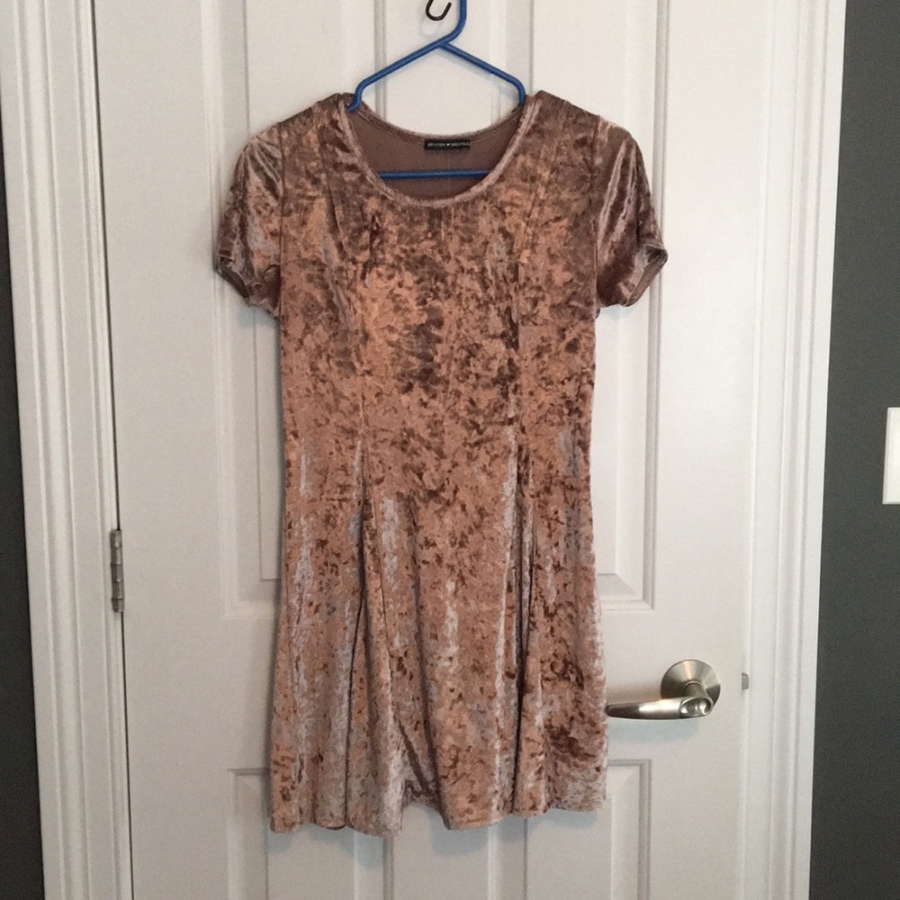 Brandy Melville Velvet Skater Dress